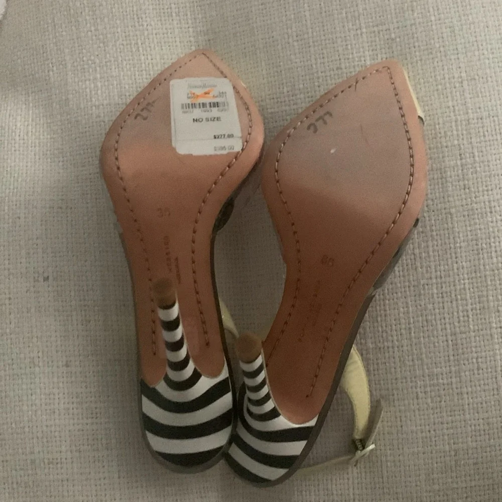 SOPHIA WEBSTER PVC Glitter Slingback Pumps• Size 36 / 6 • Mint/Rainbow NWT RARE - Picture 5 of 7